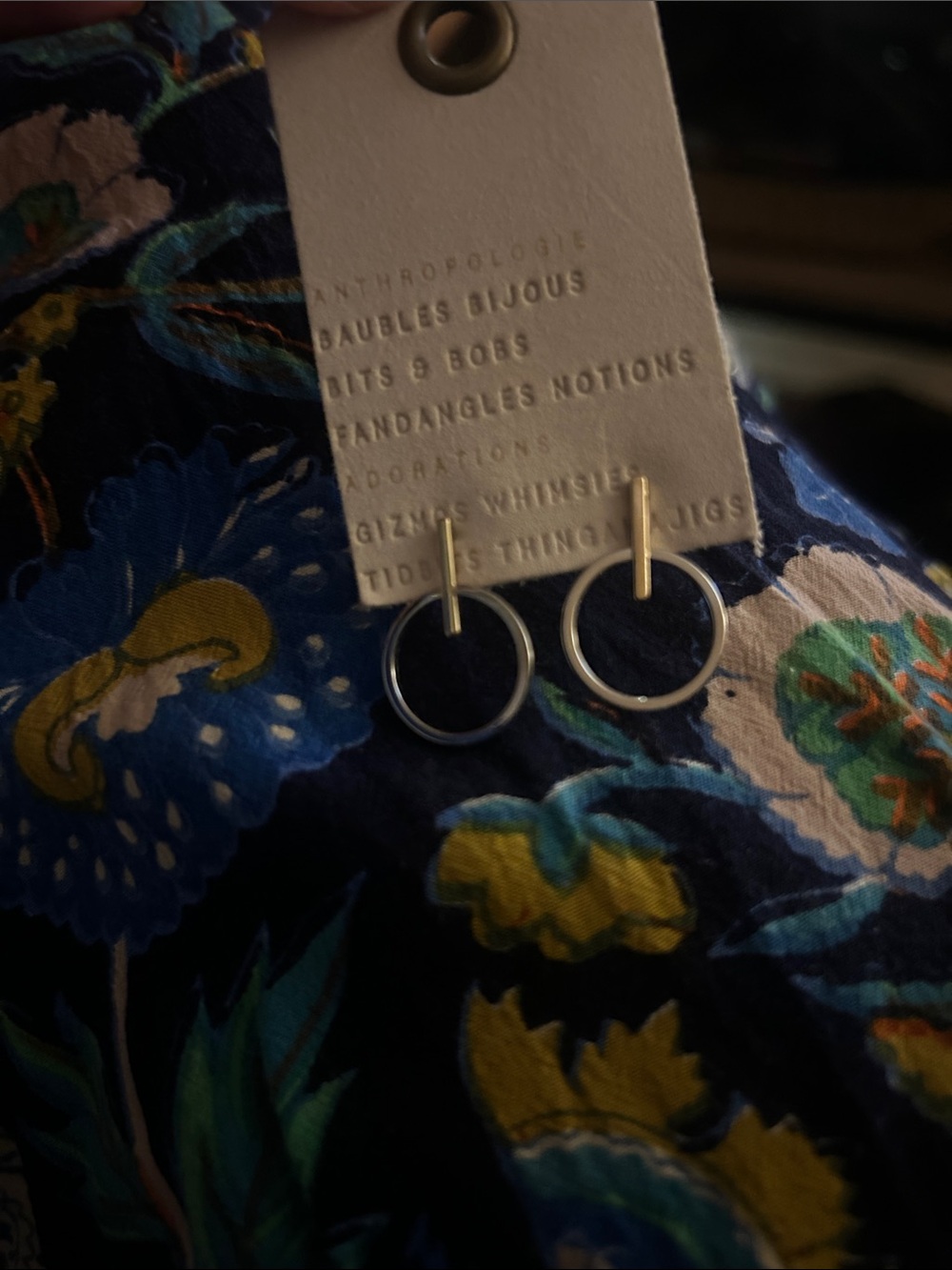 Minimal Two-Tone Hoop Drop Earrings — Gold & Silver